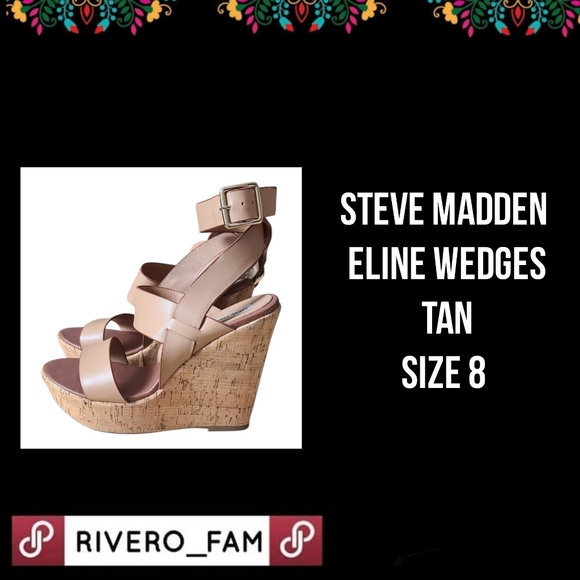 Steve Madden Shoes - STEVE MADDEN | ELINE WEDGES | TAN | SIZE 8